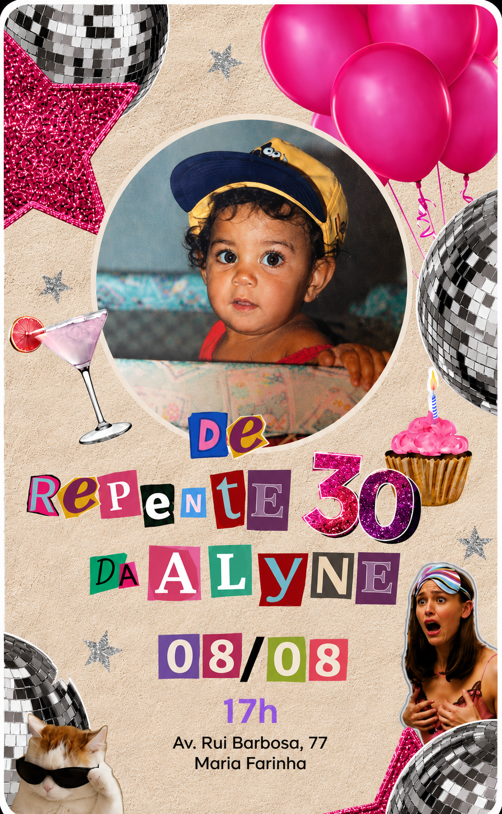 Convite De Repente 30 da Alyne